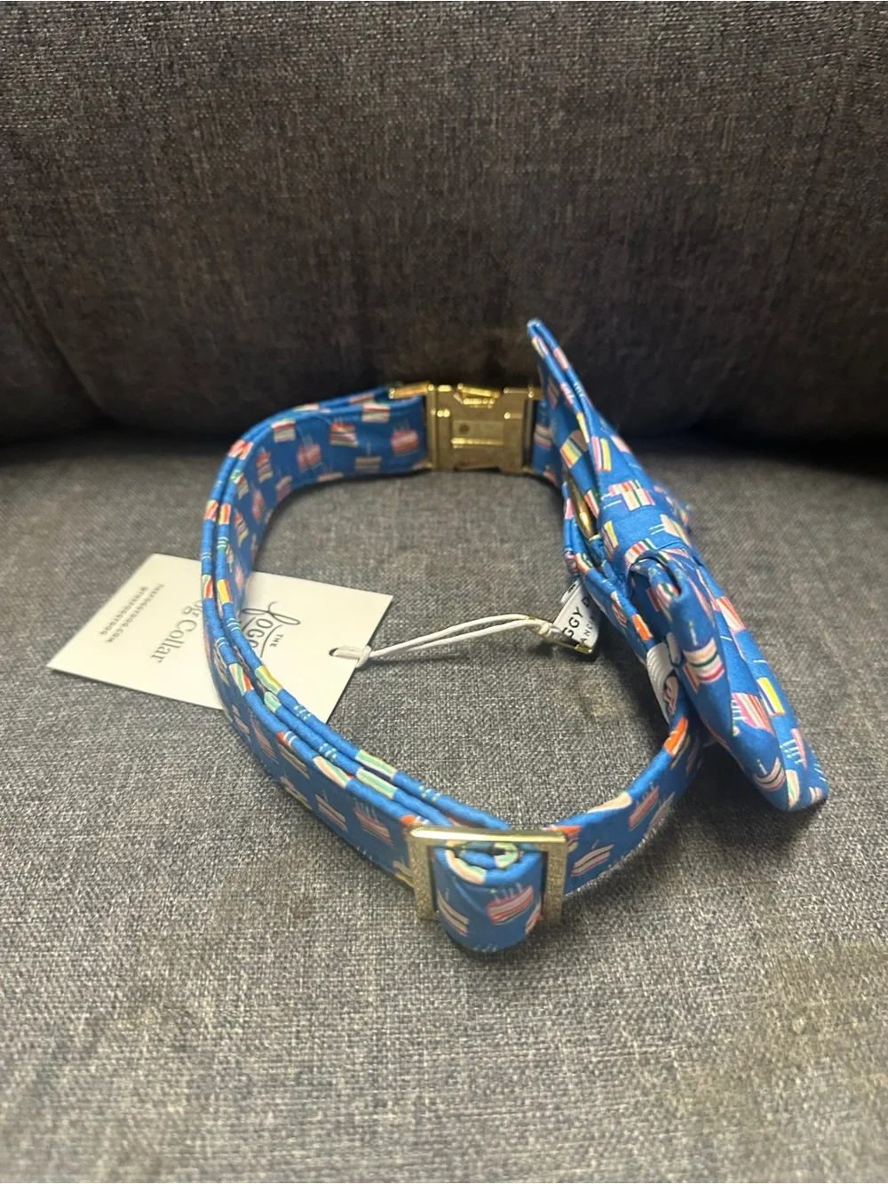The Foggy Dog ‘Piece of Cake’ Bow Tie & Collar Set